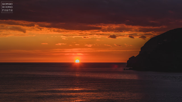 Sunset, tramonto, Isola d' Ischia, Sant' Angelo d' Ischia, borgo di Ischia,  tramonto rosso, red sunset, Ischia island,