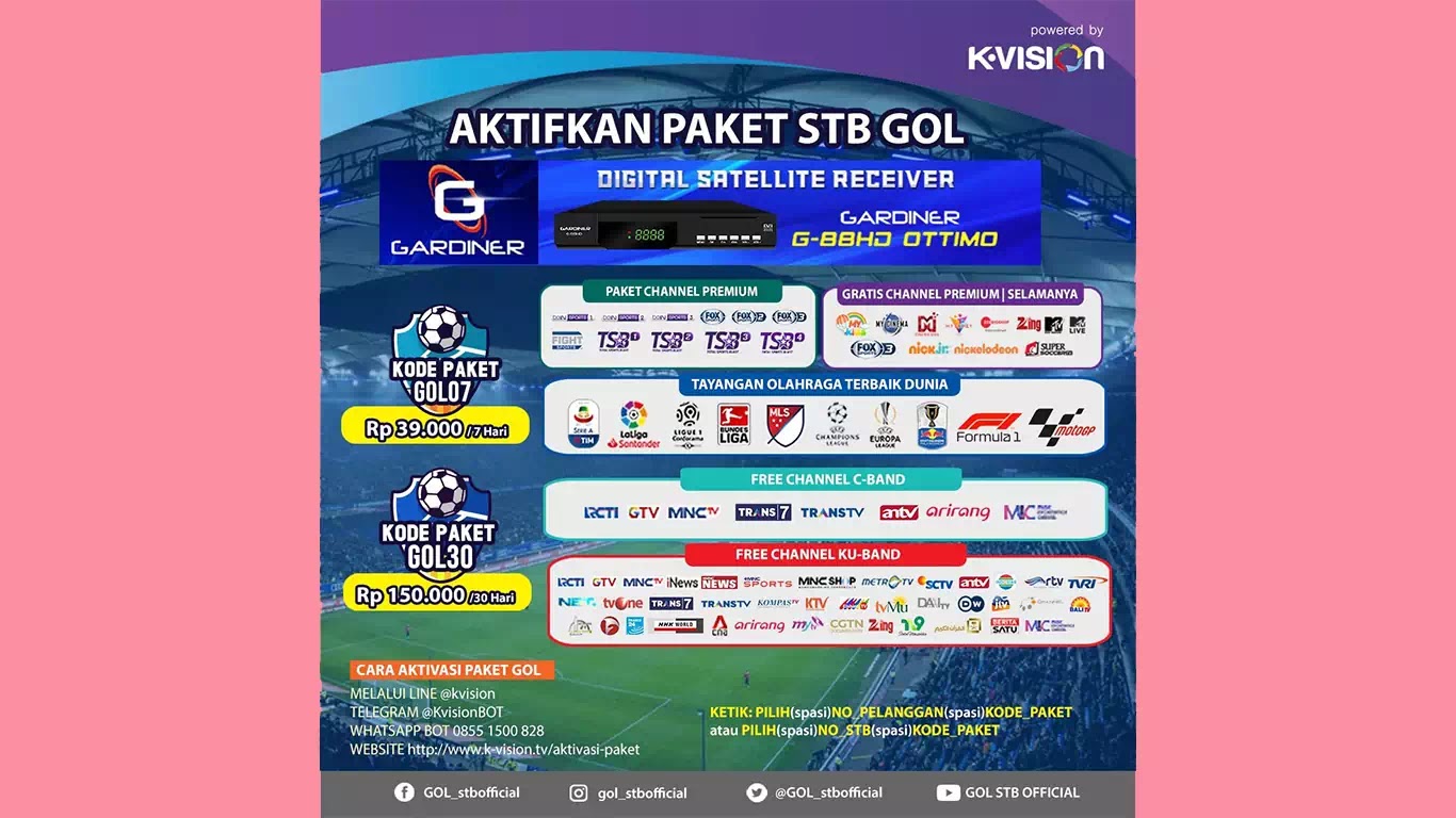 Frekuensi Garmedia Siaran Gratis K Vision Wajan Terbang