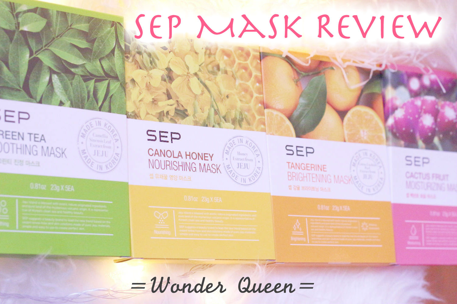 SEP MASK makes you feel like breathing in JEJU ISLAND KOREA! {KOREAN
