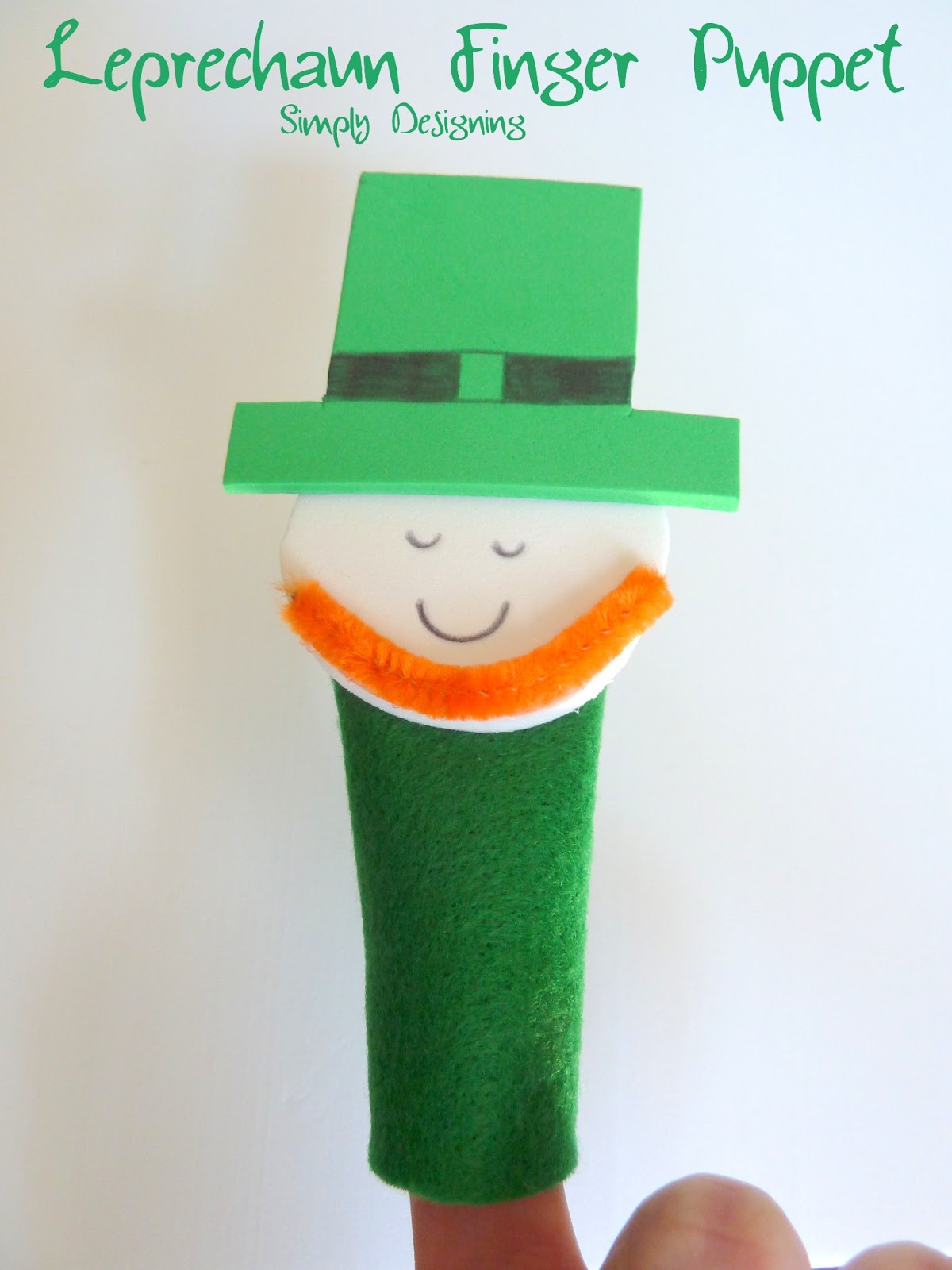 Leprechaun Printable Finger Puppets