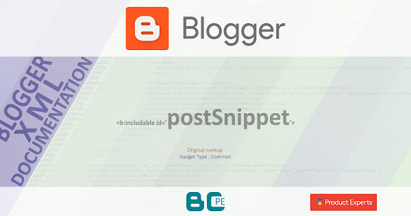 Blogger - postSnippet [Common GV2]