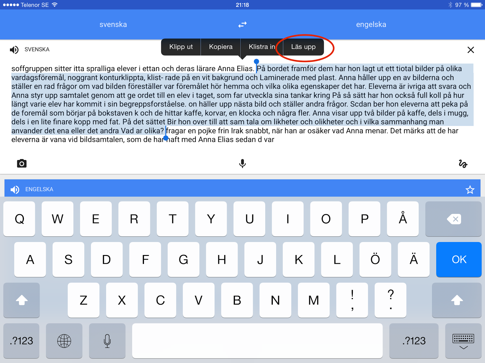 Logopeden i skolan: Nyhet i Google Översätt-appen för iOS: Ta kort på ...