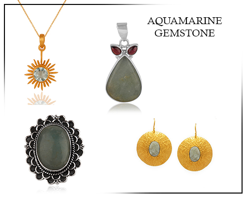 Wholesale aquamarine gemstone jewelry manufacturer in Jaipur