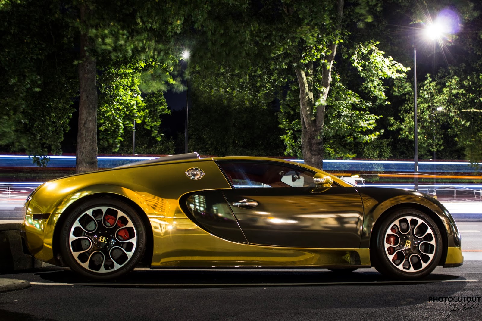 The Luxury And Power Of A White Gold Bugatti Veyron Grand Sport