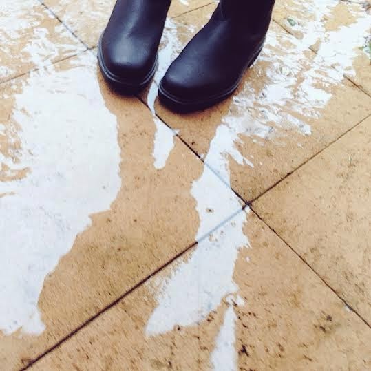 Women's Blundstone Boots in the Rain