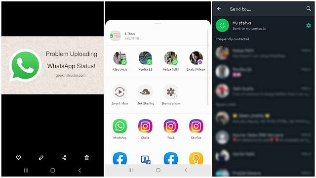 Upload photo/video to WhatsApp status from gallery Upload photo/video to WhatsApp status from gallery
