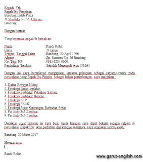 Contoh Surat Lamaran Kerja Satpam Bank Bri Contoh Surat