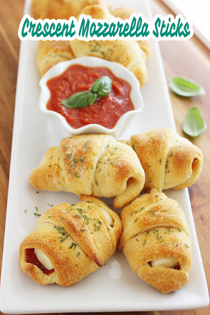 half moon mozzarella sticks