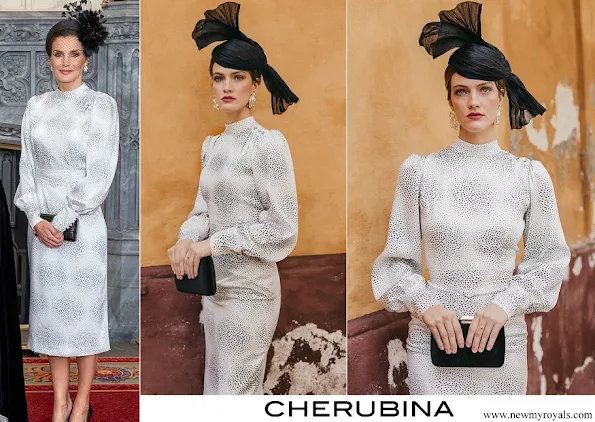 Queen Letizia wore Cherubina didi dress