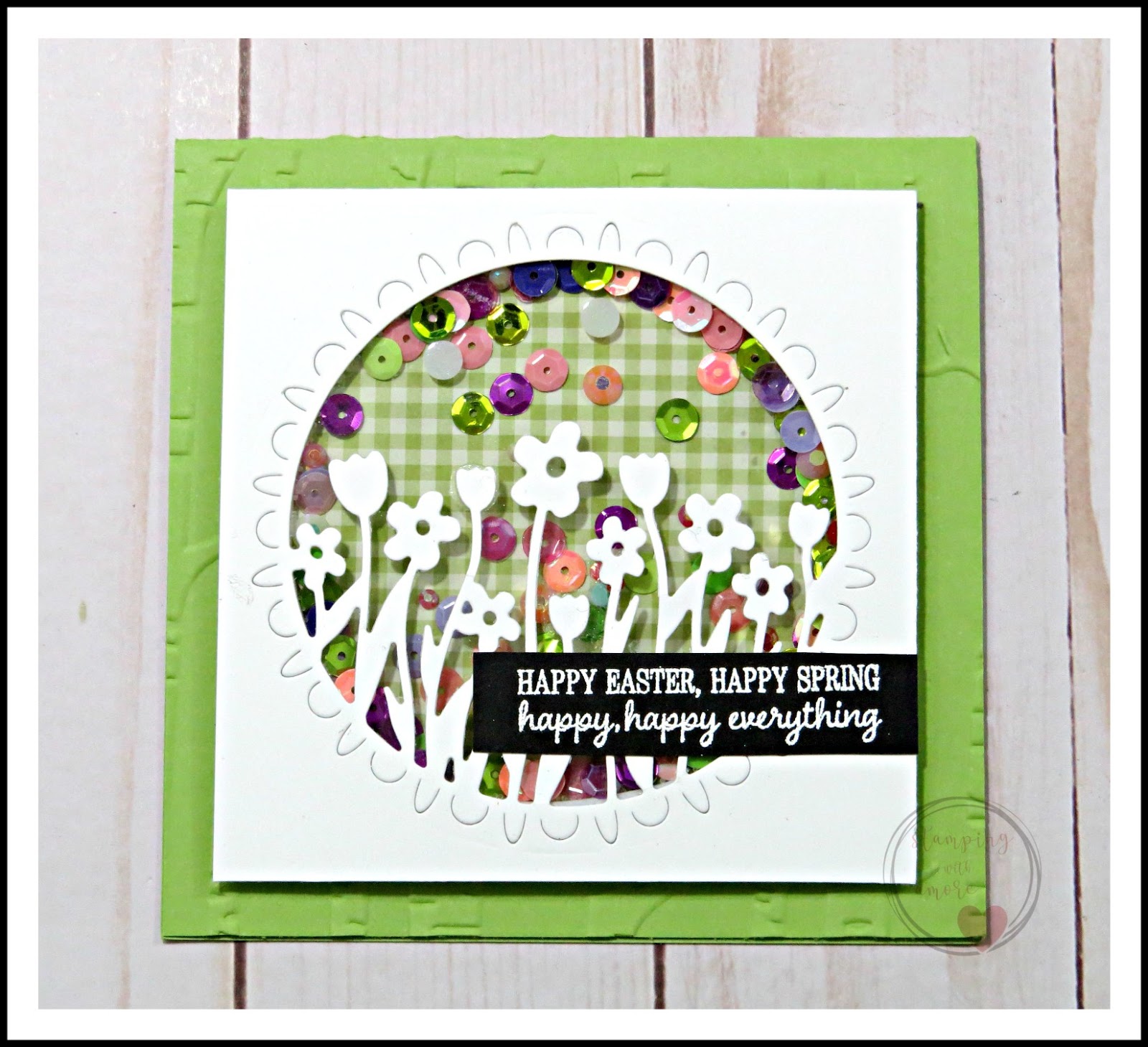Stampingwithamore SHAKER CARD TUTORIAL STAMPIN 'UP