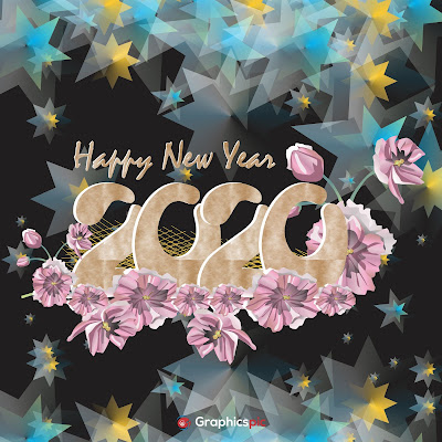  Graphicspic free provides Happy New Year vector, illustrations, background & Greetings.
