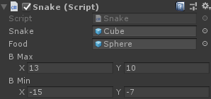 [TUTORIAL] Snake com Unity + C# Untitled-11