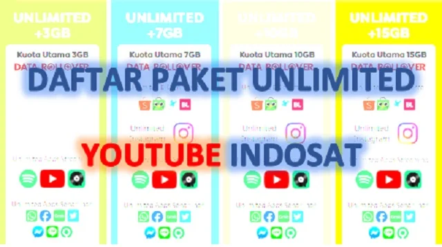 Cara Daftar Paket Unlimited Youtube Indosat