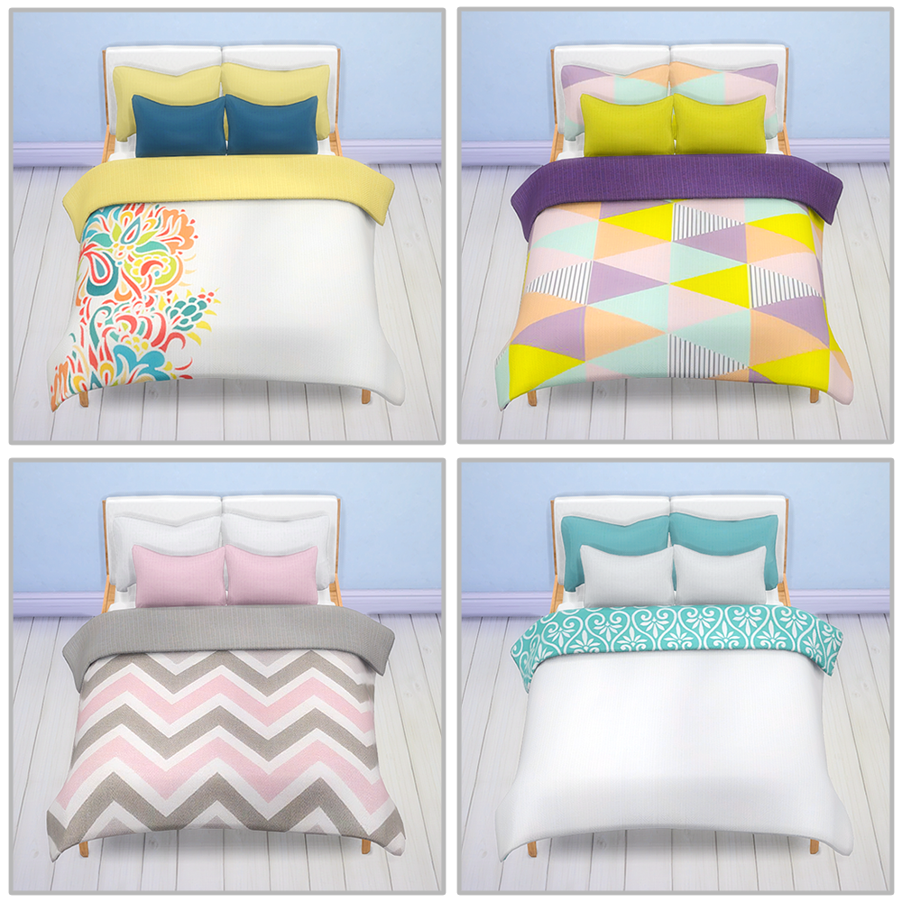 Sofa Beds And Bedding Recolors Sims 4 Custom Content