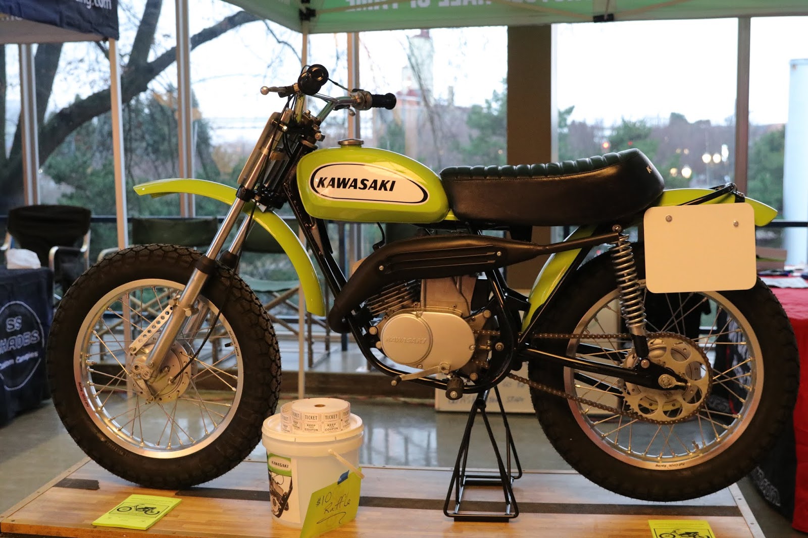 OldMotoDude 1971 Kawasaki G31M Centurion on display at the 2020 One