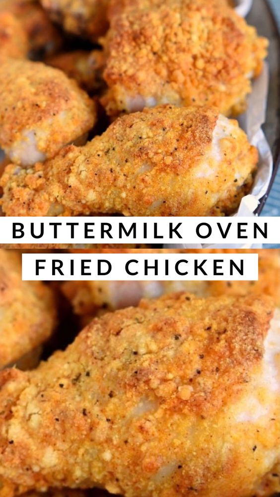 Buttermilk Oven Fried Chicken - Ketogenic Diet Recipes
