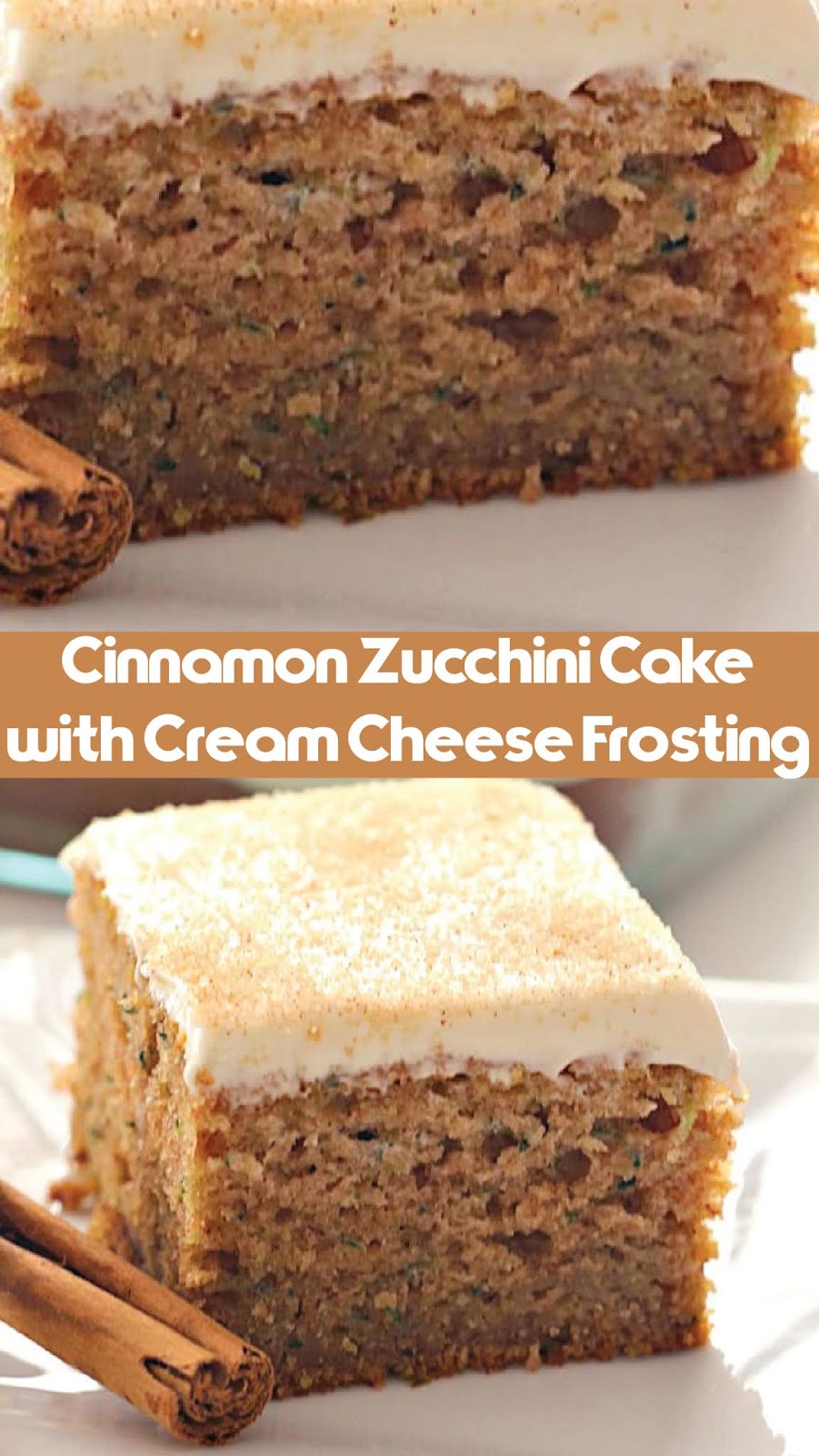 CINNÁMON ZUCCHINI CÁKE WITH CREÁM CHEESE FROSTIN Extra Ordinary Food