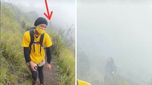 Heboh Penampakan Sosok Gondrong di Gunung, Warganet: Itu Hasil Kawin Silang