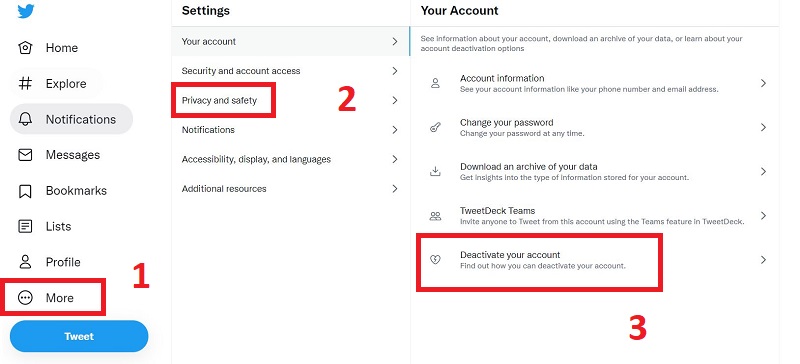 Cách xóa tài khoản Twitter 1