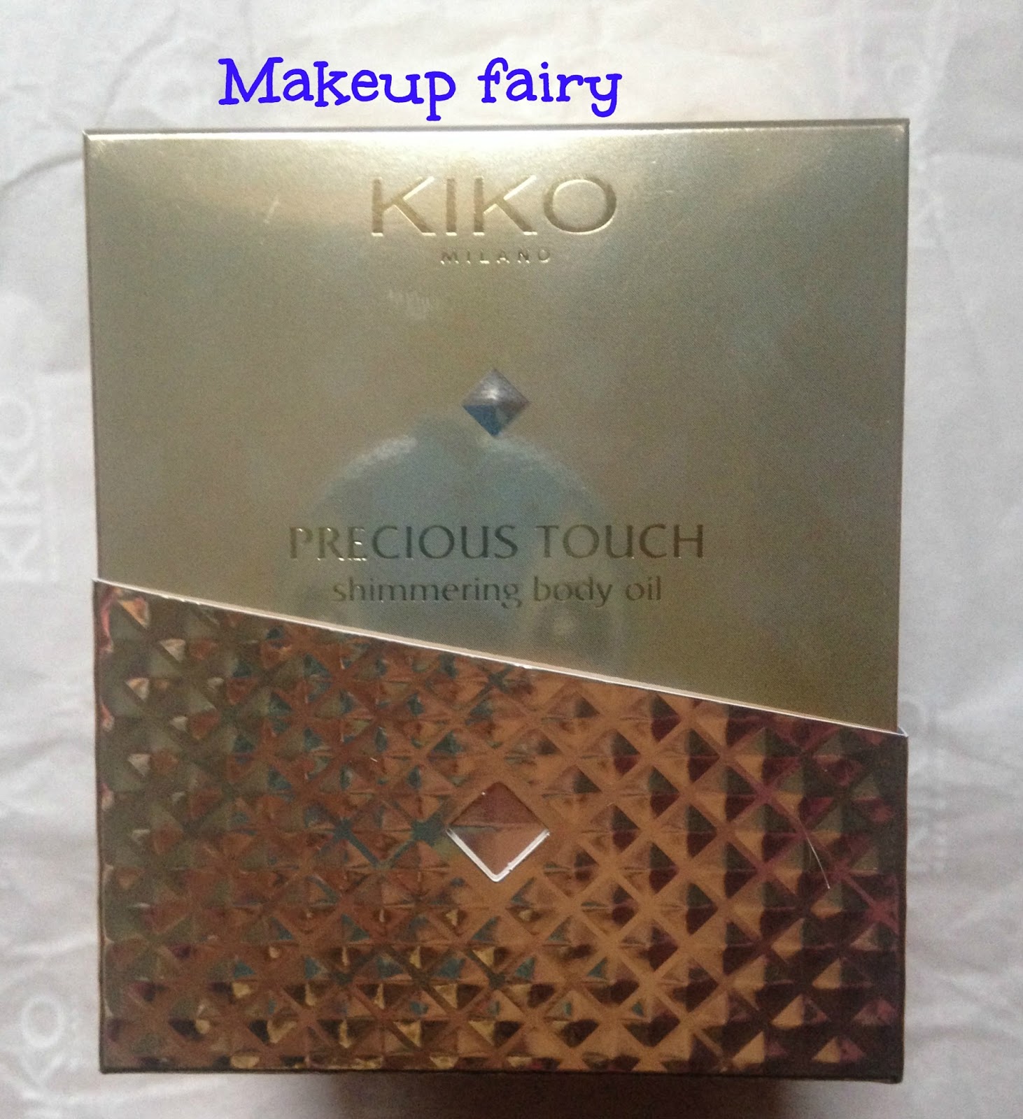 Tinklesmakeup One product review Kiko precious touch shimmering body oil