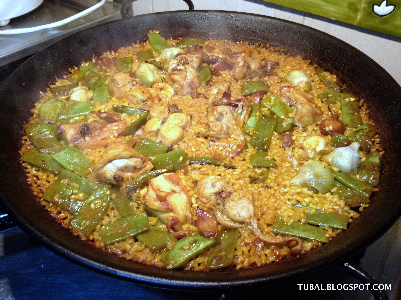 TUBAL PAELLA DE ARROZ CON POLLO Y JUDÍAS VERDES