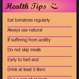 Health Tips