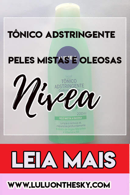 NIVEA TÔNICO ADSTRINGENTE CONTROLE DO BRILHO