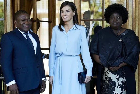 President of Mozambique Filipe Jacinto Nyussi and wife Isaura Nyuss