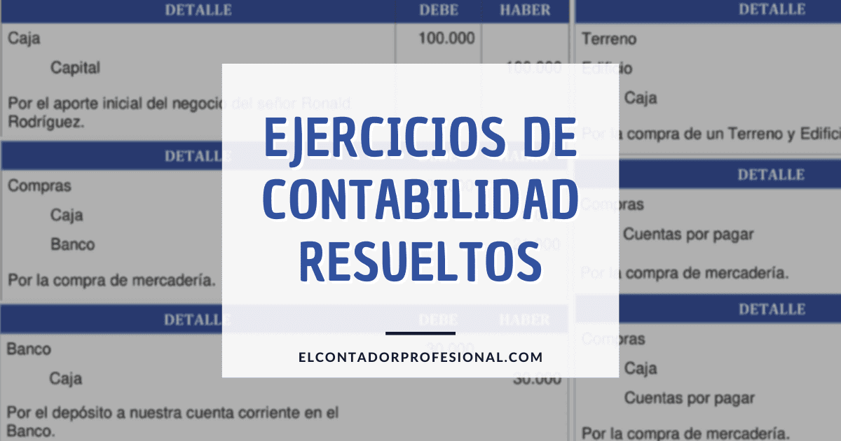 ejercicios de contabilidad resueltos