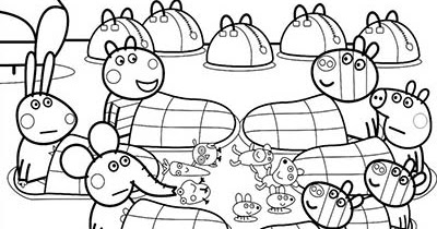 dibujos de Peppa pig 🐷 para colorear 🎨-Colorear dibujos,letras,  Actividades infantiles