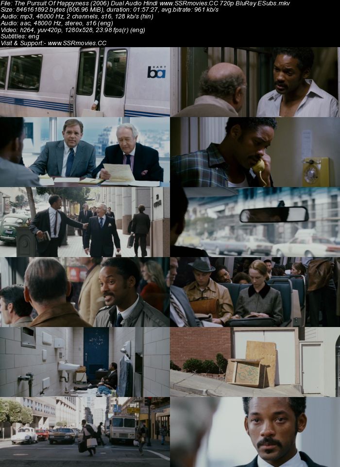 The Pursuit Of Happyness (2006) Dual Audio Hindi Dubbed 720p Full Movie Download