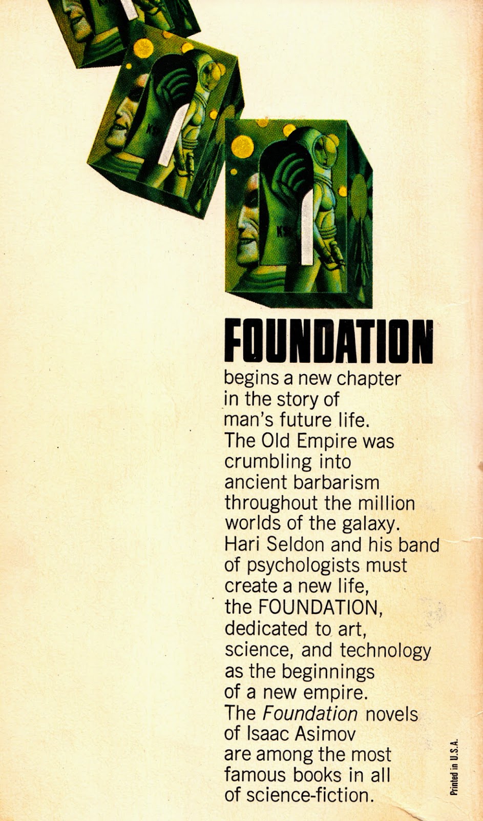 Gravetapping Thrift Shop Book Covers "The Foundation Trilogy"