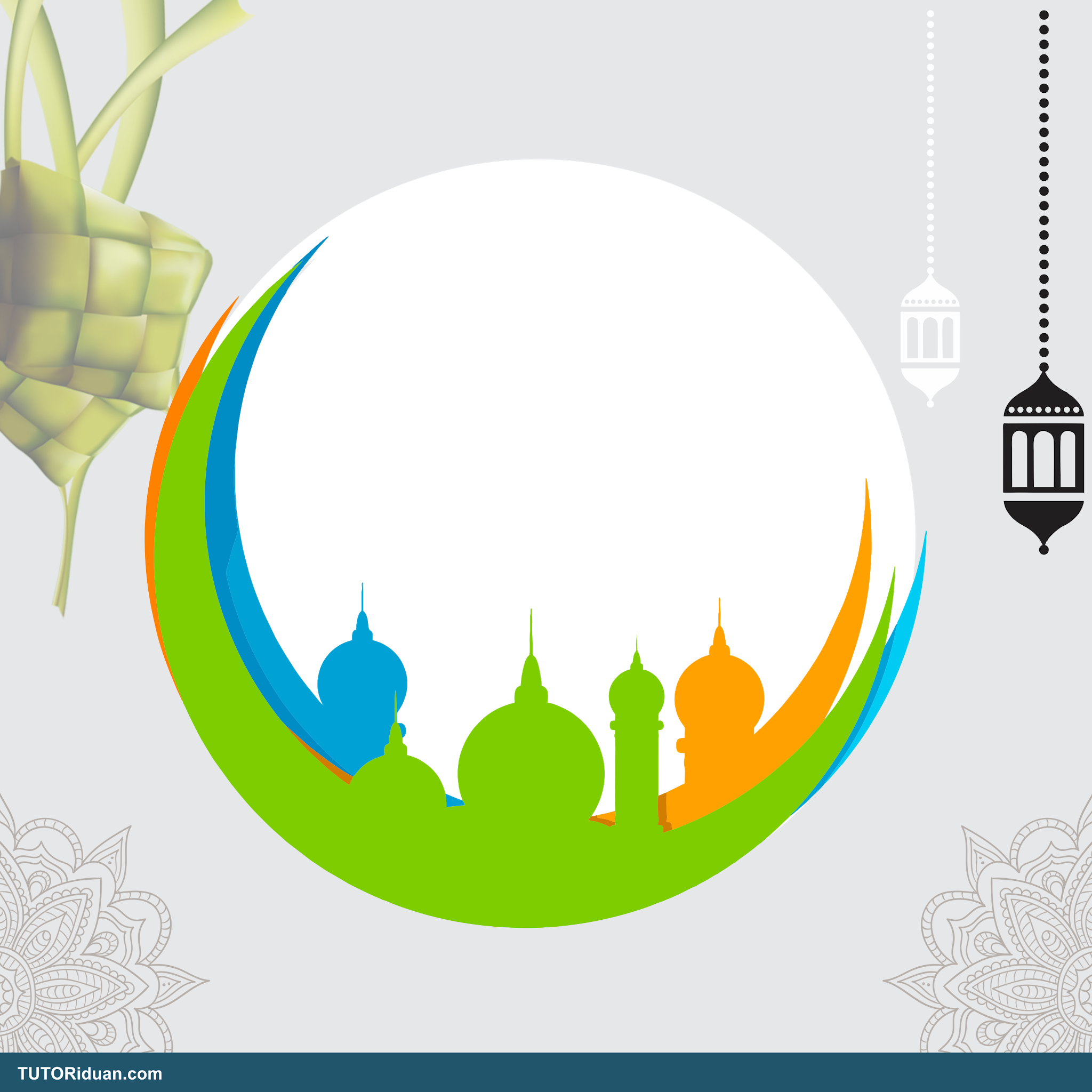 Desain Twibbon Idul Fitri 1442 H Siap EDIT Format CorelDraw (Free CDR