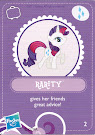 My Little Pony Wave 3 Rarity Blind Bag Card