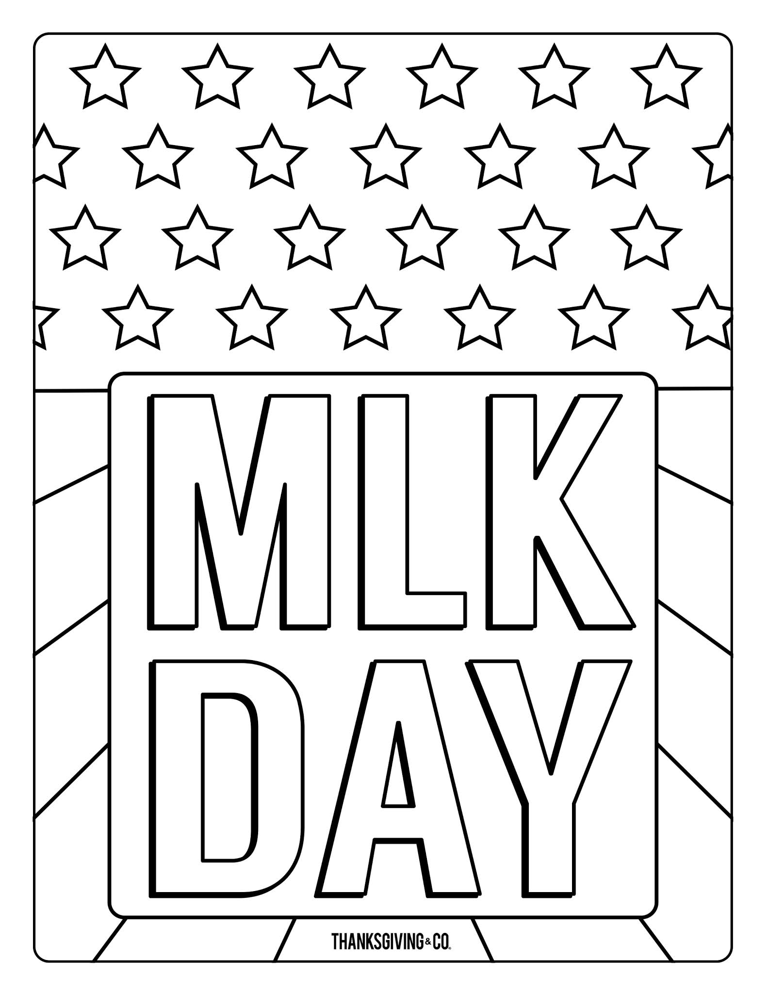 Martin Luther King Coloring Pages 2 ~ Coloring Pages