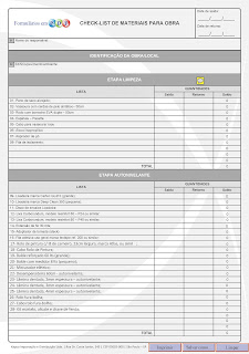 FORMULÁRIO CHECK-LIS