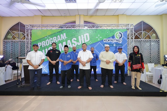 KOPETRO dan Seniman Bersama Menyediakan Ruang Solat Bersih Menggunakan KVCLEAN