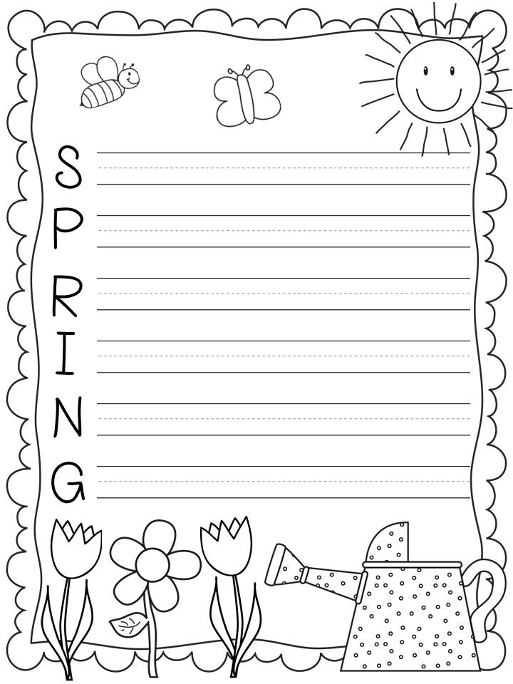 A Sunny Day In First Grade Spring Writing 