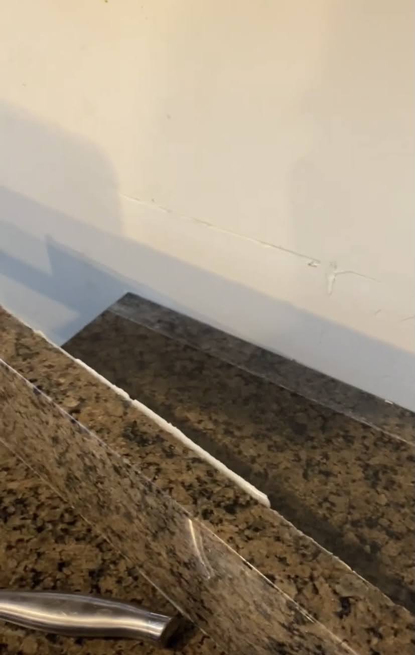 Sunshine and a Summer Breeze How to Remove a Granite Backsplash
