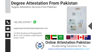 Degree Attestation From Pakistan