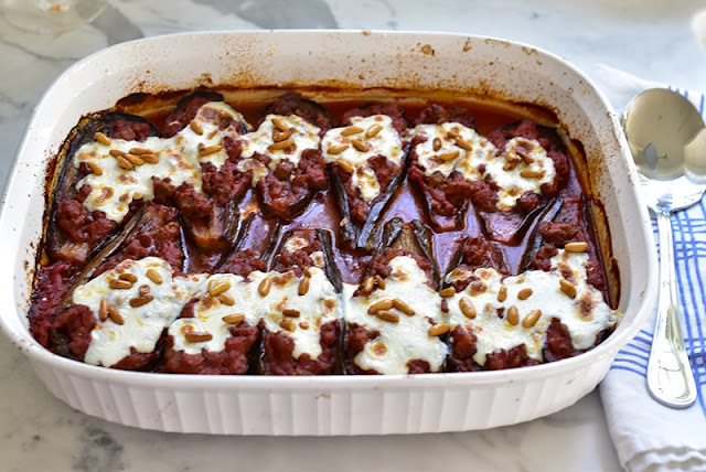 LEBANESE EGGPLANT BOATS (SHEIK AL MEHSHEH)