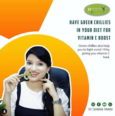 Food facts about Green Chillies by Healthylicious You