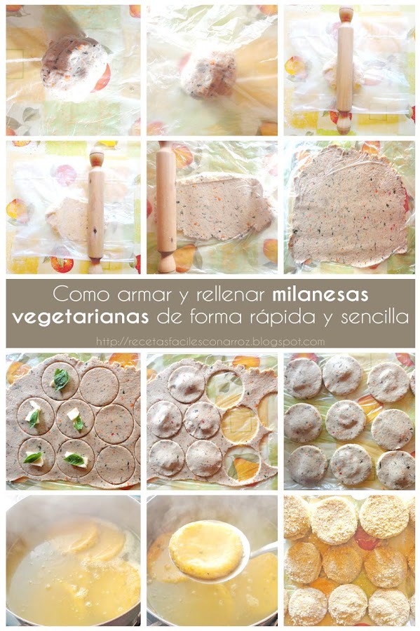 como armar milanesas vegetarianas foto tutorial