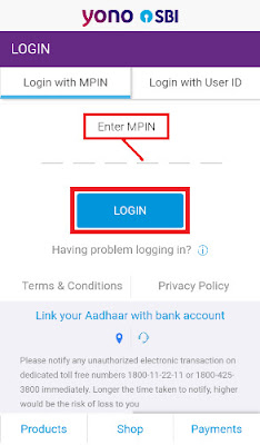 how to block sbi atm card through sbi yono app