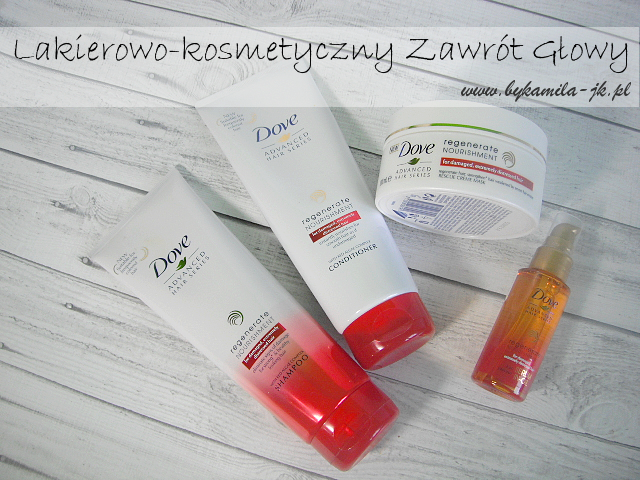 Dove Advanced Regenerate Nourishment szampon odżywka maska olejek regenerujący