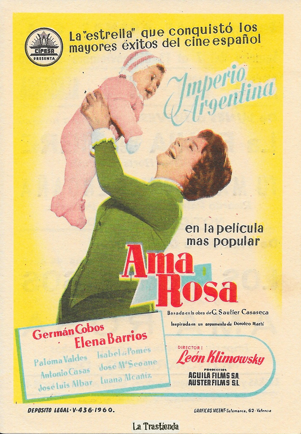 Programa de Cine Ama Rosa La Trastienda Antigua