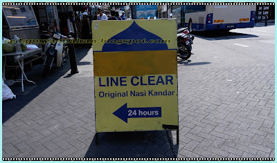 Arah line clear - tunjuk kat celah-celah lorong