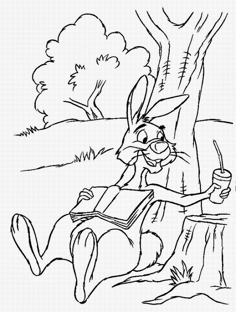 rabbit from winnie the pooh coloring pages - photo #16