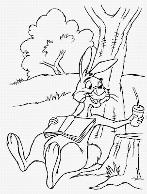 Rabbit Winnie The Pooh Coloring Pages 3