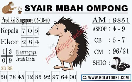 Syair Sgp Senin 05 Oktober 2020 Archives Prediksi Master Togel Hari Ini Singapura Hongkong Sidney Jp